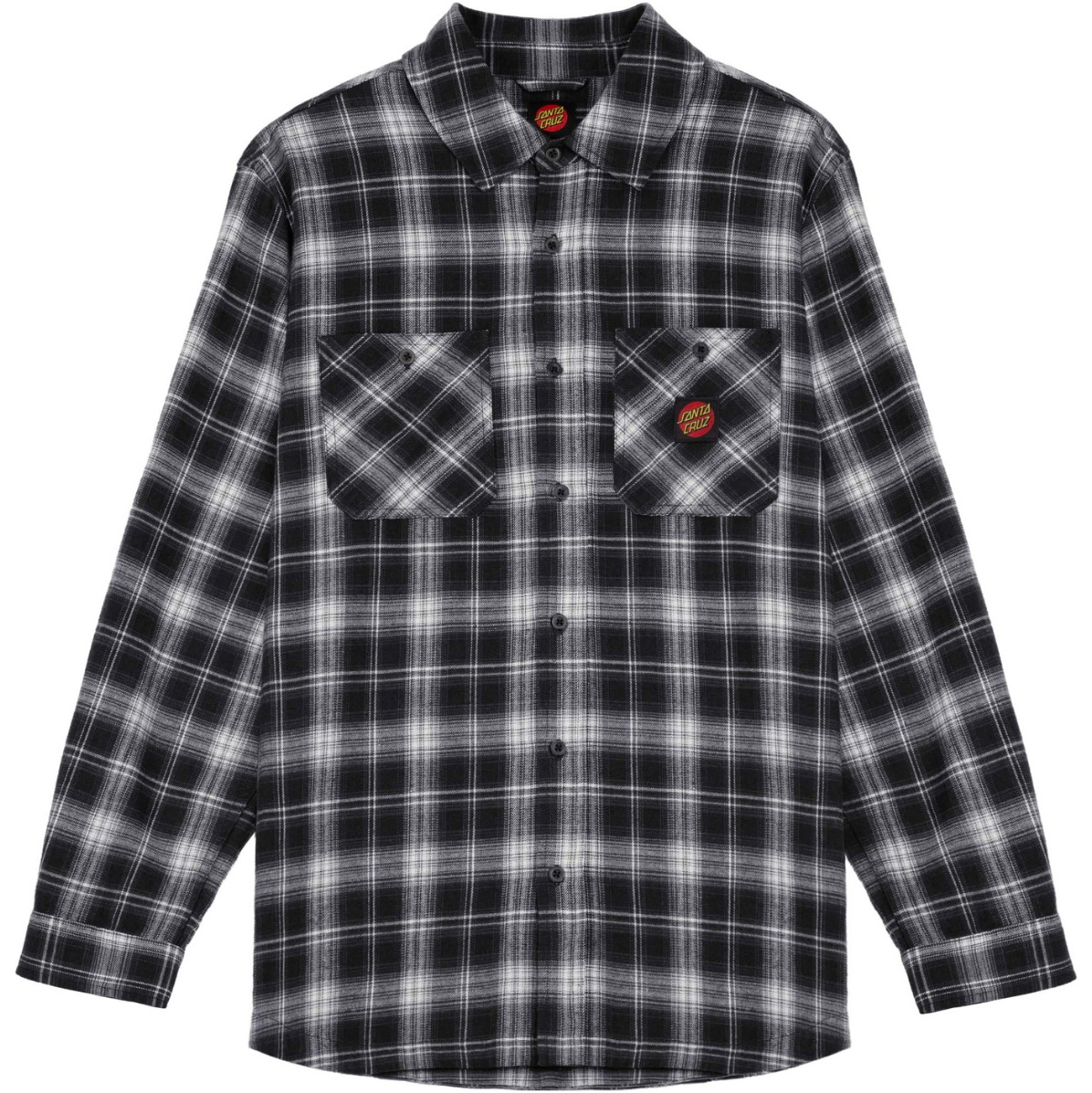 2026 Santa Cruz Mens Apex Shirt SCA-SHT-1051 - Grey Check